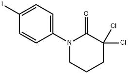 3,3-二氯-1-(4-碘苯基)哌啶-2-酮, 545445-10-1, 结构式