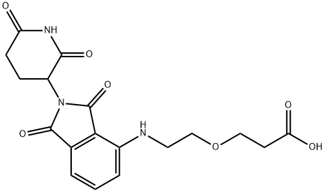 POMALIDOMIDE-PEG 1-CO 2 H, 2139348-60-8, 结构式