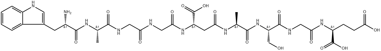 delta sleep-inducing peptide, isoAsp(5)-, 82602-88-8, 结构式