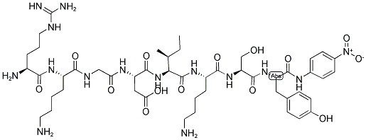 H-ARG-LYS-GLY-ASP-ILE-LYS-SER-TYR-PNA, 204450-29-3, 结构式