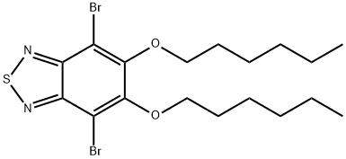 4,7-二溴-5,6-双(己氧基)苯并[C][1,2,5]噻二唑, 1190978-94-9, 结构式