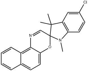 5-氯-1,3-二氢-1,3,3-三甲基螺[2H-吲哚-2,3′-(3H)萘并[2,1-B](1,4)嗪], 27333-50-2, 结构式