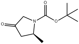 (S)-2-甲基-4-氧代-1-吡咯烷羧酸叔丁酯, 1374673-93-4, 结构式