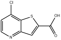 7-氯噻吩并[3,2-B]吡啶-2-羧酸, 596793-57-6, 结构式