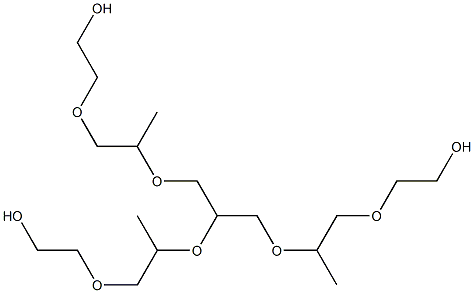 聚氧化亚烷基与丙三醇的加合物, 9008-81-5, 结构式