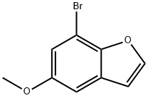 7-溴-5-甲氧基苯并呋喃, 90484-47-2, 结构式