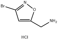 (3-溴异恶唑-5-基)甲胺盐酸盐, 90802-21-4, 结构式