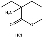 methyl 2-amino-2-ethylbutanoate hydrochloride, 92398-54-4, 结构式