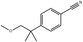 4-(1-甲氧基-2-甲基丙-2-基)苯甲腈, 92756-84-8, 结构式