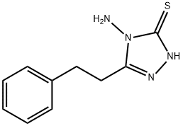 4-氨基-5-(2-苯基乙基)-2H-1,2,4-三唑-3-硫酮, 93073-17-7, 结构式
