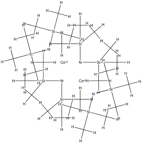 双{[Μ-[二(三甲基甲硅烷基)氨基]}双{[二(三甲基甲硅烷基)酰胺]}二钴(II), 93280-44-5, 结构式