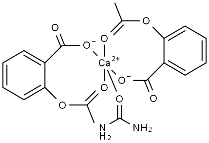 2-（乙酰氧基）-苯甲酸钙络合物, 93803-83-9, 结构式