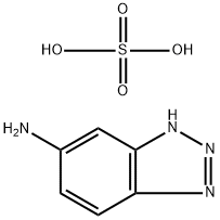 双(1H-苯并三唑-5-胺)硫酸盐, 93805-10-8, 结构式