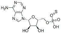 腺苷5′-O-硫代单磷酸 二锂盐, 93839-85-1, 结构式