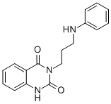 3-(3-苯基氨基-丙基)-1H-喹唑啉-2,4-二酮, 94507-33-2, 结构式