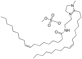 (Z,Z)-2-(8-十七碳烯基)-4,5-二氢-1-甲基-3-(2-油酰氨基乙基)-1H-咪唑硫酸甲酯, 94944-77-1, 结构式