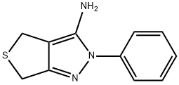 2-苯基-2,6-二氢-4H-噻吩并[3,4-C]吡唑-3-胺, 95469-88-8, 结构式