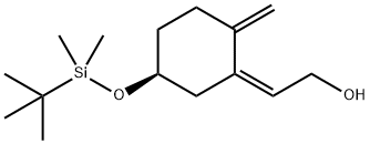 (S,Z)-2-(5-((叔丁基二甲基甲硅烷基)氧基)-2-亚甲基亚环己基)乙醇, 96685-53-9, 结构式