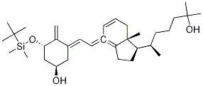 (1R,3S,Z)-3-((叔丁基二甲基硅烷基)氧基)-5-((E)-2-((1R,3AS,7AR)-1-((R)-6-羟基-6-亚甲基庚-2-基)-7A-甲基六氢-1H-茚-4(2H)-亚基)亚乙基)-4-甲基环己醇, 98728-26-8, 结构式