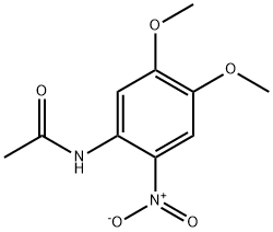 N-(4,5-Dimethoxy-2-nitrophenyl)acetamide, 99069-17-7, 结构式
