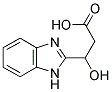 3-(1H-苯并咪唑-3-嗡-2-基)-3-羟基-丙酸酯, 99072-13-6, 结构式