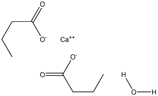 丁酸钙水合物, 99283-81-5, 结构式