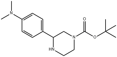 3-(4-DIMETHYLAMINO-PHENYL)-PIPERAZINE-1-CARBOXYLIC ACID TERTIER-BUTYL ESTER, 904814-43-3, 结构式