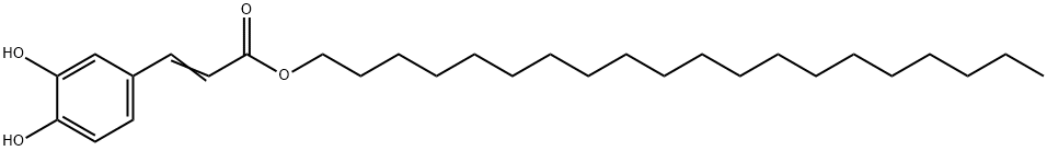 3-(3,4-二羟基苯基)-2-丙烯酸二十烷基酯, 905726-67-2, 结构式