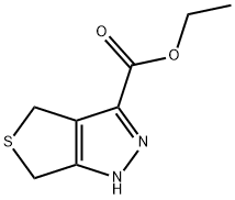 乙基 4,6-二氢-2H-噻吩并[3,4-C]吡唑-3-甲酸基酯, 912635-74-6, 结构式