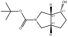 REL-(3AR,4R,6AS)-4-羟基六氢环戊烷并[C]吡咯-2(1H)-羧酸叔丁酯, 913575-10-7, 结构式