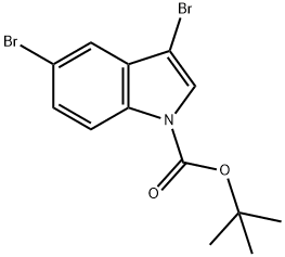 1-BOC-3,5-二溴吲哚, 914349-23-8, 结构式