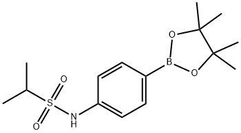 4-异丙基磺酰氨基苯基硼酸频哪醇酯, 914606-98-7, 结构式