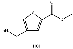 4-(氨基甲基)噻吩-2-甲酸甲酯盐酸盐, 916214-44-3, 结构式