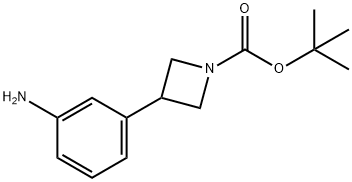 3-(3-氨基苯基)-1-氮杂环丁烷羧酸1,1-二甲基乙酯, 916421-38-0, 结构式