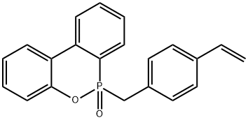 6H-二苯并[C,E][1,2]氧杂磷菲,6-[(4-乙烯基苯基)甲基]-6-氧化物, 916899-25-7, 结构式