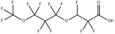 2,2,3-三氟-3-[1,1,2,2,3,3-六氟-3-(三氟甲氧基)丙氧基]丙酸, 919005-14-4, 结构式