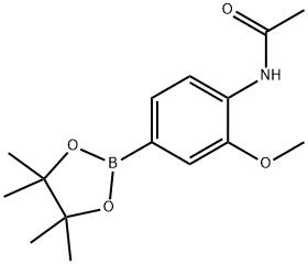 3-甲氧基-4-乙酰氨基苯硼酸频哪醇酯, 919496-45-0, 结构式