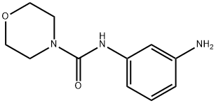 N-(3-氨基苯基)吗啉-4-甲酰胺, 919833-30-0, 结构式