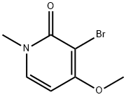 3-溴-4-甲氧基-1-甲基吡啶-2(1H)-酮, 920490-72-8, 结构式