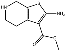 甲基2 - 氨基-4,5,6,7 - 四氢噻吩并[2,3-C]吡啶-3 - 羧酸甲酯, 923145-14-6, 结构式