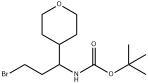 1-(BOC-氨基)-1-(4-四氢吡喃基)-3-溴丙烷, 924817-72-1, 结构式
