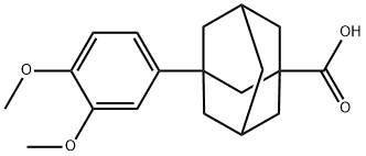 3-(3,4-二甲氧苯基)-1-金刚烷甲酸, 924843-90-3, 结构式