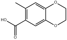 7-甲基-2,3-二氢苯并[B][1,4]二噁英-6-羧酸, 924871-41-0, 结构式