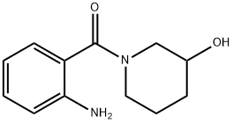1-(2-氨基苯甲酰)哌啶-3-醇, 926191-46-0, 结构式
