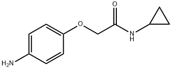 2-(4-氨基苯氧基)-N-环丙基乙酰胺, 926261-52-1, 结构式