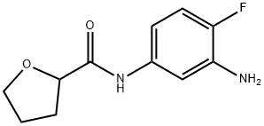 N-(3-氨基-4-氟苯基)四氢呋喃-2-甲酰胺, 926261-94-1, 结构式