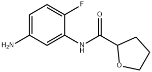 N-(5-氨基-2-氟苯基)四氢呋喃-2-甲酰胺, 926261-96-3, 结构式