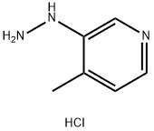 3-肼-4-甲基吡啶盐酸盐, 928263-93-8, 结构式