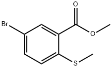5-溴-2-(甲硫基)苯甲酸甲酯, 929000-14-6, 结构式