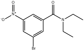 N,N-二乙基-3-溴-5-硝基苯甲酰胺, 929000-34-0, 结构式
